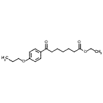 结构式 CAS# 898757-65-8, 乙基7-氧代-7-(4-丙氧基苯基)庚酸酯