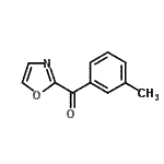 结构式 CAS# 898759-56-3, (3-甲基苯基)(1,3-恶唑-2-基)甲酮