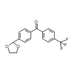 结构式 CAS# 898760-55-9, [4-(1,3-二氧戊环-2-基)苯基][4-(三氟甲基)苯基]甲酮