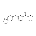 结构式 CAS# 898762-55-5, 环己基[3-(1,4-二氧杂-8-氮杂螺[4.5]癸-8-基甲基)苯基]甲酮