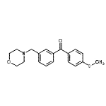 结构式 CAS# 898765-32-7, [4-(甲硫基)苯基][3-(4-吗啉基甲基)苯基]甲酮