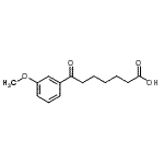 结构式 CAS# 898765-60-1, 7-(3-甲氧基苯基)-7-氧代庚酸