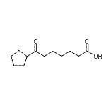 结构式 CAS# 898766-77-3, 7-环戊基-7-氧代庚酸