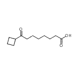结构式 CAS# 898766-85-3, 8-环丁基-8-氧代辛酸