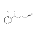 structure of CAS# 898767-76-5, 5-(2-Chlorophenyl)-5-oxopentanenitrile;5-(2-chlorophenyl)-5-oxovaleronitrile