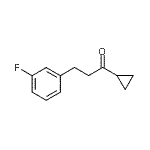 structure of CAS# 898767-77-6, 1-Cyclopropyl-3-(3-fluorophenyl)-1-propanone;cyclopropyl 2-(3-fluorophenyl)ethyl ketone