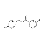 结构式 CAS# 898768-22-4, 1-(3-氟苯基)-3-(4-氟苯基)-1-丙酮