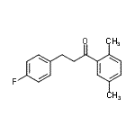 structure of CAS# 898768-31-5, 1-(2,5-Dimethylphenyl)-3-(4-fluorophenyl)-1-propanone;2',5'-dimethyl-3-(4-fluorophenyl)propiophenone