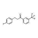 结构式 CAS# 898768-58-6, 3-(4-氟苯基)-1-[3-(三氟甲基)苯基]-1-丙酮