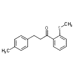 结构式 CAS# 898768-65-5, 3-(4-甲基苯基)-1-[2-(甲硫基)苯基]-1-丙酮
