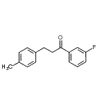 structure of CAS# 898768-75-7, 1-(3-Fluorophenyl)-3-(4-methylphenyl)-1-propanone;3'-Fluoro-3-(4-methylphenyl)propiophenone