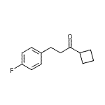 structure of CAS# 898768-88-2, 1-Cyclobutyl-3-(4-fluorophenyl)-1-propanone;Cyclobutyl 2-(4-fluorophenyl)ethyl ketone