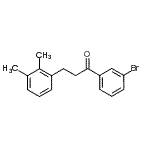 structure of CAS# 898769-35-2, 1-(3-Bromophenyl)-3-(2,3-dimethylphenyl)-1-propanone;3'-bromo-3-(2,3-dimethylphenyl)propiophenone