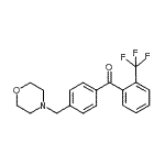 structure of CAS# 898770-35-9, [4-(4-Morpholinylmethyl)phenyl][2-(trifluoromethyl)phenyl]methanone;4'-morpholinomethyl-2-trifluoromethylbenzophenone