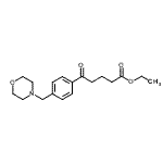 结构式 CAS# 898770-83-7, 乙基5-[4-(4-吗啉基甲基)苯基]-5-氧代戊酸酯