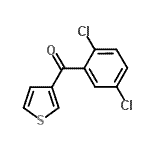结构式 CAS# 898771-54-5, (2,5-二氯苯基)(3-噻吩基)甲酮
