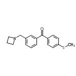 结构式 CAS# 898771-55-6, [3-(1-氮杂环丁基甲基)苯基][4-(甲硫基)苯基]甲酮