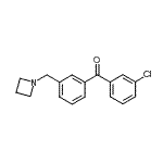 结构式 CAS# 898771-61-4, [3-(1-氮杂环丁基甲基)苯基](3-氯苯基)甲酮