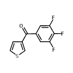 结构式 CAS# 898771-66-9, 3-噻吩基(3,4,5-三氟苯基)甲酮