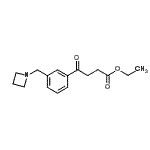 结构式 CAS# 898772-45-7, 乙基4-[3-(1-氮杂环丁基甲基)苯基]-4-氧代丁酸酯
