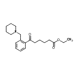 结构式 CAS# 898773-95-0, 乙基6-氧代-6-[2-(1-哌啶基甲基)苯基]己酸酯