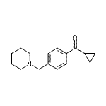 结构式 CAS# 898775-71-8, 环丙基[4-(1-哌啶基甲基)苯基]甲酮