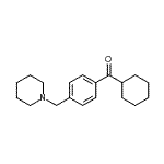 结构式 CAS# 898775-77-4, 环己基[4-(1-哌啶基甲基)苯基]甲酮