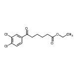 structure of CAS# 898776-76-6, Ethyl 6-(3,4-dichlorophenyl)-6-oxohexanoate;ethyl 6-(3,4-dichlorophenyl)-6-oxohexanoate