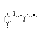 structure of CAS# 898778-08-0, Ethyl 4-(2,5-dichlorophenyl)-4-oxobutanoate;ethyl 4-(2,5-dichlorophenyl)-4-oxobutyrate