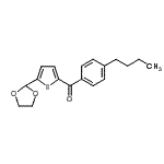 结构式 CAS# 898778-52-4, (4-丁基苯基)[5-(1,3-二氧戊环-2-基)-2-噻吩基]甲酮