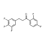 structure of CAS# 898778-62-6, 1-(2,4-Difluorophenyl)-3-(3,4,5-trifluorophenyl)-1-propanone;2',4'-difluoro-3-(3,4,5-trifluorophenyl)propiophenone