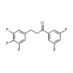 structure of CAS# 898778-66-0, 1-(3,5-Difluorophenyl)-3-(3,4,5-trifluorophenyl)-1-propanone;3',5'-difluoro-3-(3,4,5-trifluorophenyl)propiophenone