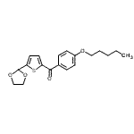结构式 CAS# 898778-67-1, [5-(1,3-二氧戊环-2-基)-2-噻吩基][4-(戊氧基)苯基]甲酮