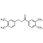 结构式 CAS# 898779-44-7, 1,3-二(3,4-二甲基苯基)-1-丙酮