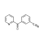 结构式 CAS# 898779-84-5, 3-(2-吡啶基羰基)苯甲腈