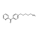 结构式 CAS# 898779-96-9, (4-己基苯基)(2-吡啶基)甲酮