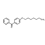 结构式 CAS# 898780-12-6, [4-(庚氧基)苯基](2-吡啶基)甲酮