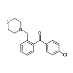 structure of CAS# 898781-76-5, (4-Chlorophenyl)[2-(4-thiomorpholinylmethyl)phenyl]methanone;4'-chloro-2-thiomorpholinomethyl benzophenone