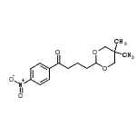 结构式 CAS# 898786-30-6, 4-(5,5-二甲基-1,3-二恶烷-2-基)-1-(4-硝基苯基)-1-丁酮