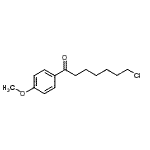 结构式 CAS# 898786-46-4, 7-氯-1-(4-甲氧基苯基)-1-庚酮