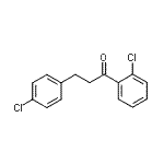 structure of CAS# 898788-21-1, 1-(2-Chlorophenyl)-3-(4-chlorophenyl)-1-propanone;2'-chloro-3-(4-chlorophenyl)propiophenone