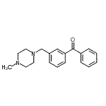 结构式 CAS# 898788-28-8, {3-[(4-甲基-1-哌嗪基)甲基]苯基}(苯基)甲酮