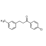structure of CAS# 898790-65-3, 1-(4-Chlorophenyl)-3-(3-methylphenyl)-1-propanone;4'-chloro-3-(3-methylphenyl)propiophenone