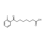 结构式 CAS# 898790-77-7, 8-(2-碘苯基)-8-氧代辛酸