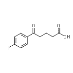 structure of CAS# 898790-95-9, 5-(4-Iodophenyl)-5-oxopentanoic acid;5-(4-iodophenyl)-5-oxovaleric acid