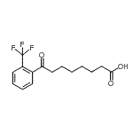 结构式 CAS# 898791-04-3, 8-氧代-8-[2-(三氟甲基)苯基]辛酸