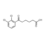 structure of CAS# 898791-13-4, 6-(2,3-Dichlorophenyl)-6-oxohexanoic acid;6-(2,3-Dichlorophenyl)-6-oxohexanoic acid