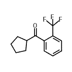 结构式 CAS# 898791-64-5, 环戊基[2-(三氟甲基)苯基]甲酮