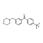 structure of CAS# 898792-01-3, [3-(4-Morpholinylmethyl)phenyl][4-(trifluoromethyl)phenyl]methanone;3-morpholinomethyl-4'-trifluoromethylbenzophenone