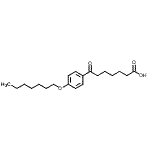 structure of CAS# 898792-23-9, 7-[4-(Heptyloxy)phenyl]-7-oxoheptanoic acid;7-(4-heptyloxyphenyl)-7-oxoheptanoic acid